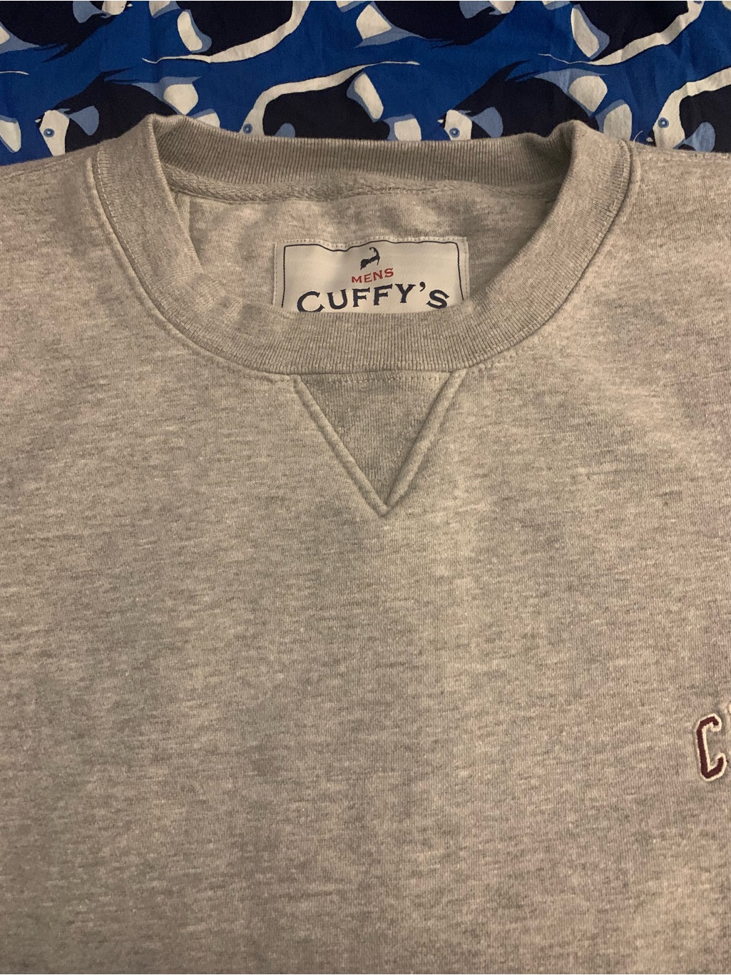Cape Cod Sweatshirt- Grey Cotton/Poly